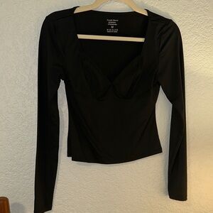 Black Long Sleeve Top